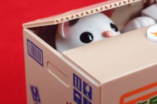 Cute Itazura Kitty Cat Steal Money Coin Box Piggy Bank Gift Saving