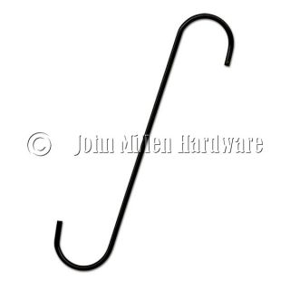 black s hooks 24 inch 24 inches long 2 inch wide openings steel hook