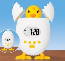 Chick Alarm Clock w/ large digital LCD display and snooze button