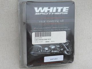 Harley Davidson Softail   White Brothers Chrome Lowering Kit [New]