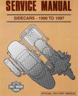   TO 1997 HARLEY DAVIDSON SIDECAR SERVICE MANUAL TLE RLE TLR SIDECARS