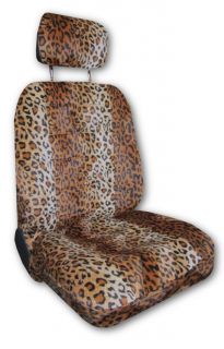 Soft Velour Gold Leopard Car Seat Covers Accessories Z