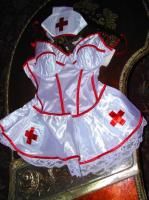 Lady Princess Sexy Red Cross Nurse Costume Sz M