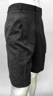 Greg Norman Golf Mens 38 Comfort Casual Shorts Black Solid Designer