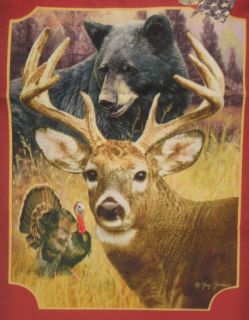 Greg Giordano Hunters Dream Bear Turkey Deer Wildlife Bannerette New
