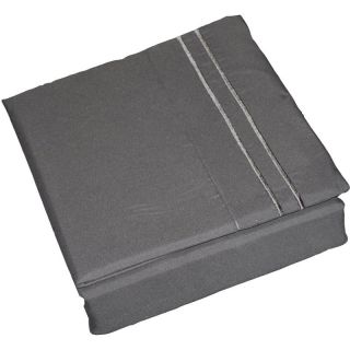 6pcs Solid Grey Super Soft Microfiber Sheet Set Queen New