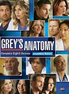 Greys Anatomy The Complete Eighth Season DVD 2012 6 Disc Set Season 8