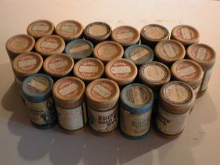 Lot of 24 Edison Columbia Phonograph Cylinder Records