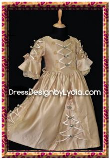 V137 Golden Halloween & Christmas Victoria Holiday Party Dress Gown 9