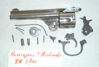 Antique H R Harrington Richards Top Break Revolver 38 Gun Parts Group