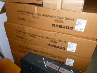 Smart FS600I3 Cased Mobile Height Adjustable Floor Stands