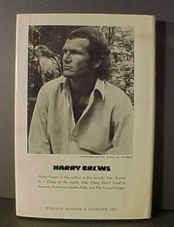 1st Edition Book in DJ Signed Harry Crews Car