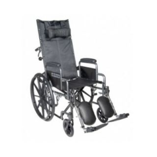 Drive Medical Silver Sport Reclining Wheelchair with Detachable