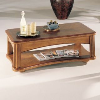 International Concepts Unfinished Wood Bombay Coffee Table with Lift