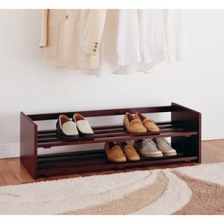 Powell Contemporary Merlot Wood Entryway Storage Bench