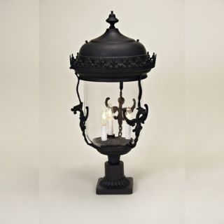 jvi designs 3 light gryphon outdoor post lantern