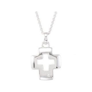 Vivian Yang Sterling Silver Gemstone Chinese Peace Charm Necklace