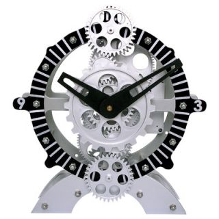 Maples Clock 9 x 10 Moving Gear Desktop Clock   TCL06 222