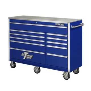 Extreme Tools 56 11 Drawer Professional Roller Cabinet in Blue