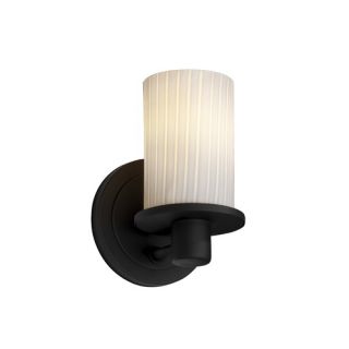 Justice Design Group Clouds Deco One Light Wall Sconce   CLD 8531