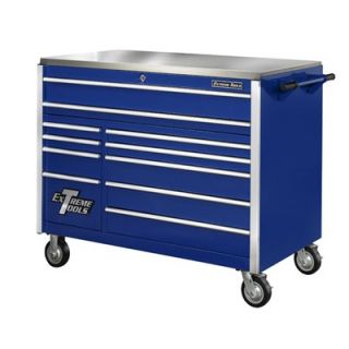 Extreme Tools 55 11 Drawer Professional Roller Cabinet in Blue