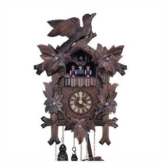 Schneider 13 Cuckoo Clock with Hand Painted Flowers and