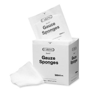 Medline Gauze Sponges, Sterile, 3x3, 12 Ply, 80/PK, White