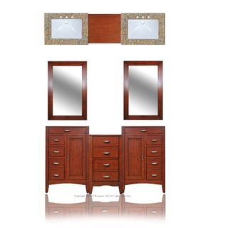  64 Double Basin Vanity with 15 Center Drawers Unit   2250 9018