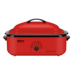 18 Quart Cookwell Roaster Oven in Red   4818 12