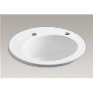 Kohler Brookline 19 Diameter Drop in Bathroom Sink with