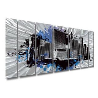  by Ash Carl Metal Wall Art in Gray and Black   23.5 x 60   SWS00094