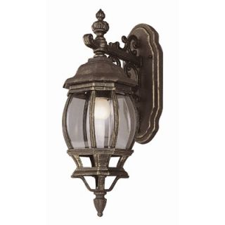 TransGlobe Lighting Outdoor 20 Wall Lantern with Beveled Glass Shade