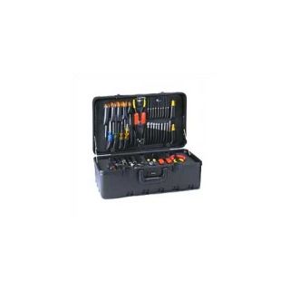   lined Tool Case with Built in Cart 11 H x 21 1/2 W x 12 1/2 D