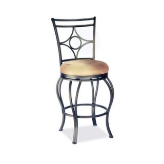 Chintaly 26 Memory Swivel Counter Stool with Low Round Seat   0706