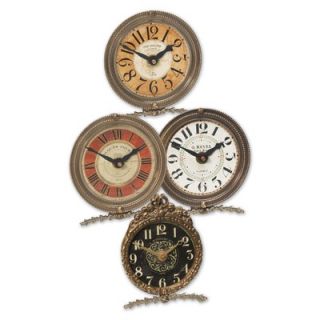 Uttermost Mini Table Classic Weathered Laminated Clock (Set of 4