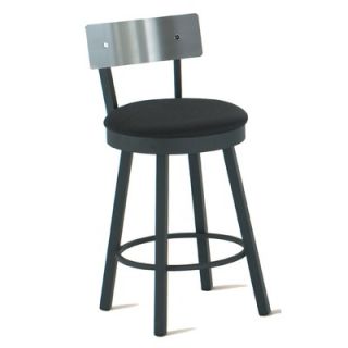  26 Swivel Counter Stool with Stainless Steel Backrest   40493 26