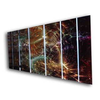  Abstract by Ash Carl Metal Wall Art in Black   23.5 x 60   SWS00044