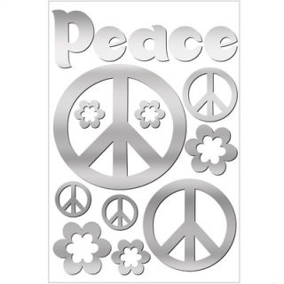 Lot 26 Studio Mirrored Peace Wall Sticker