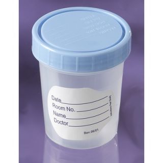 Medline 4 oz. Polypropylene Specimen Container (Case of 100)