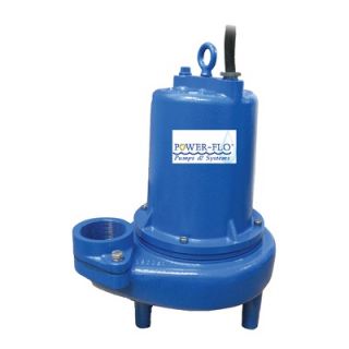 PowerFlo Pumps Sewage 3 Submersible Pump 3 HP 28.1 Amps   PFSE3024