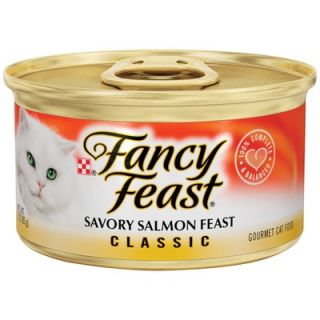 Fancy Feast Classic Savory Salmon Wet Cat Food (3 oz can,case of 24