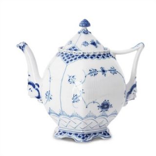 Royal Copenhagen Blue Fluted Full Lace 34 Oz Teapot