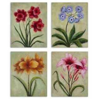 Uttermost Fun Time Florals Wall Art (Set of 4)