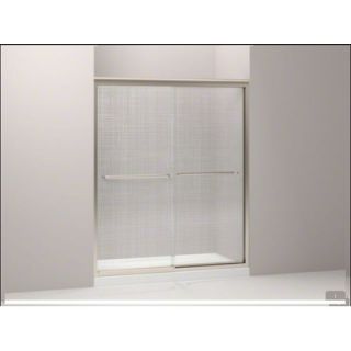  Shower Door with Cavata Glass, 56.62   59.62 x 70.31