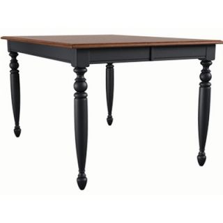  Table with Butterfly Leaf and 36 Farmhouse Legs in Cherry and Ebony