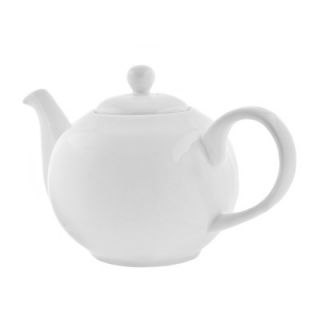 Ten Strawberry Street Classic White 32 oz. Teapot
