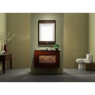 Xylem Bambu 36 Bathroom Vanity Cabinet in Dark Bamboo   V BAMBU