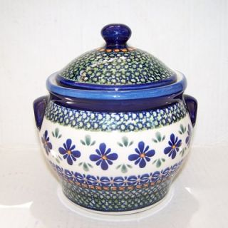 Polish Pottery 37 oz Medium Jar   Pattern DU60   1098 DU60