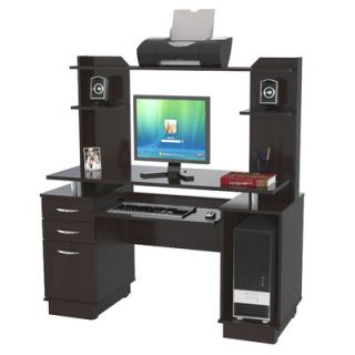 Inval 53.38 Computer Workcenter with Hutch