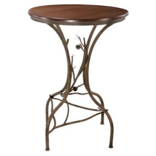 Stone Country Ironworks Pine 40 Bar Table in Oxblood Oak   904 086